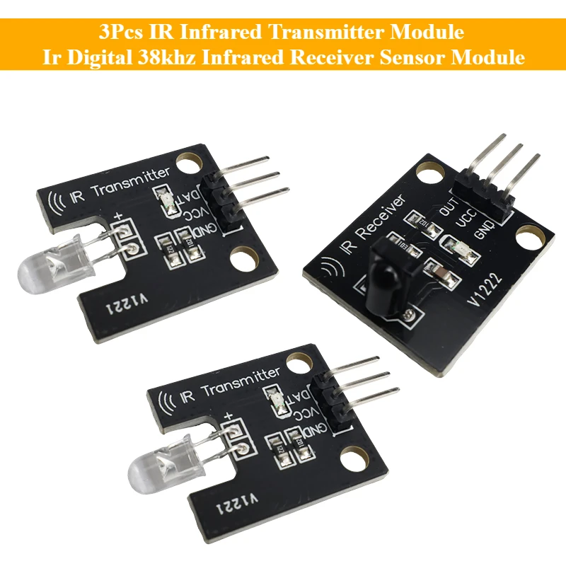 3 قطعة وحدة إرسال الأشعة تحت الحمراء الأشعة تحت الحمراء Ir الرقمية 38 كيلو هرتز وحدة استشعار استقبال الأشعة تحت الحمراء لاردوينو الإلكترونية بنة Expan #1