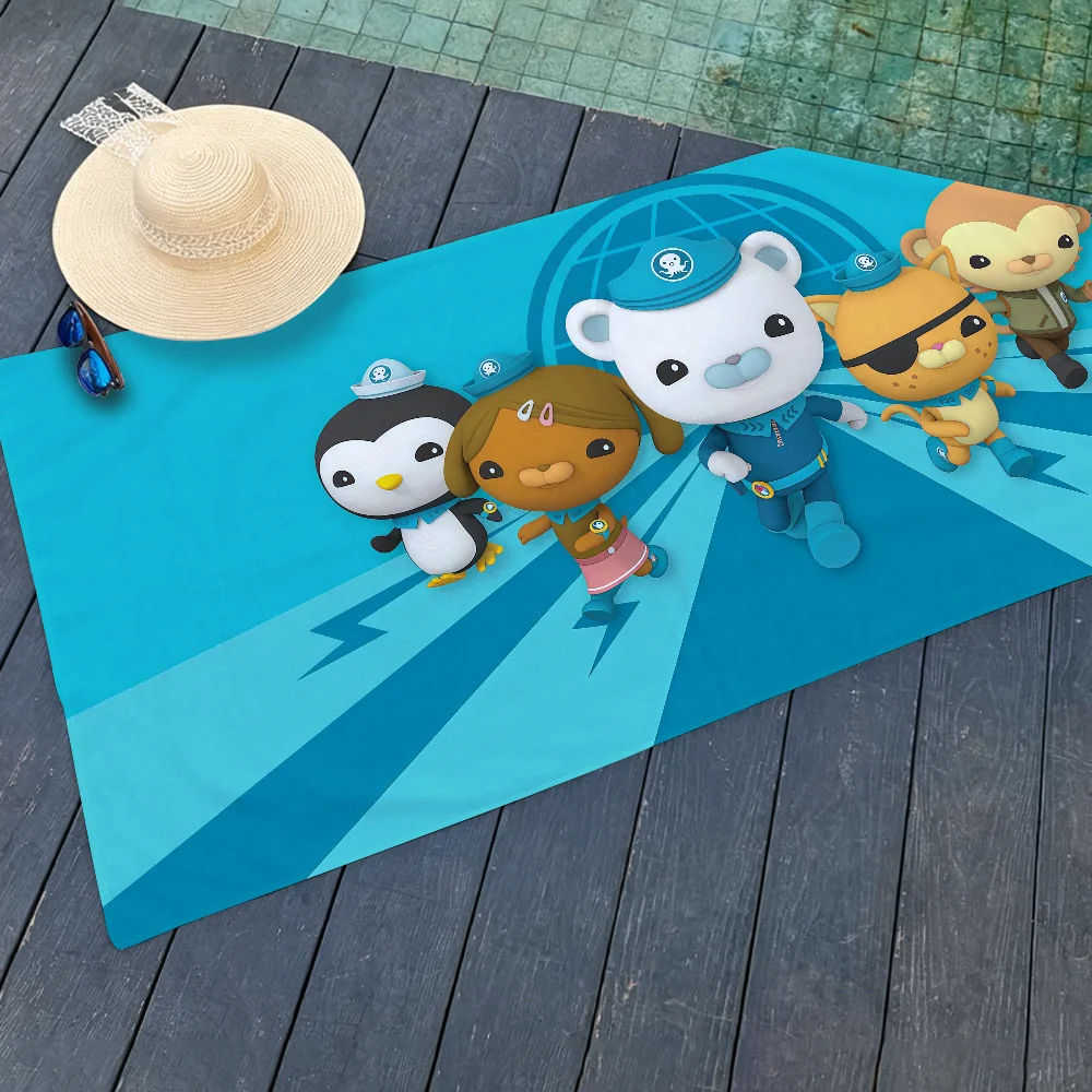 Cartoon cute O-Octonauts Towel Drying Bath Towel Applicable To Light Swimming Camping Yoga Beach Out