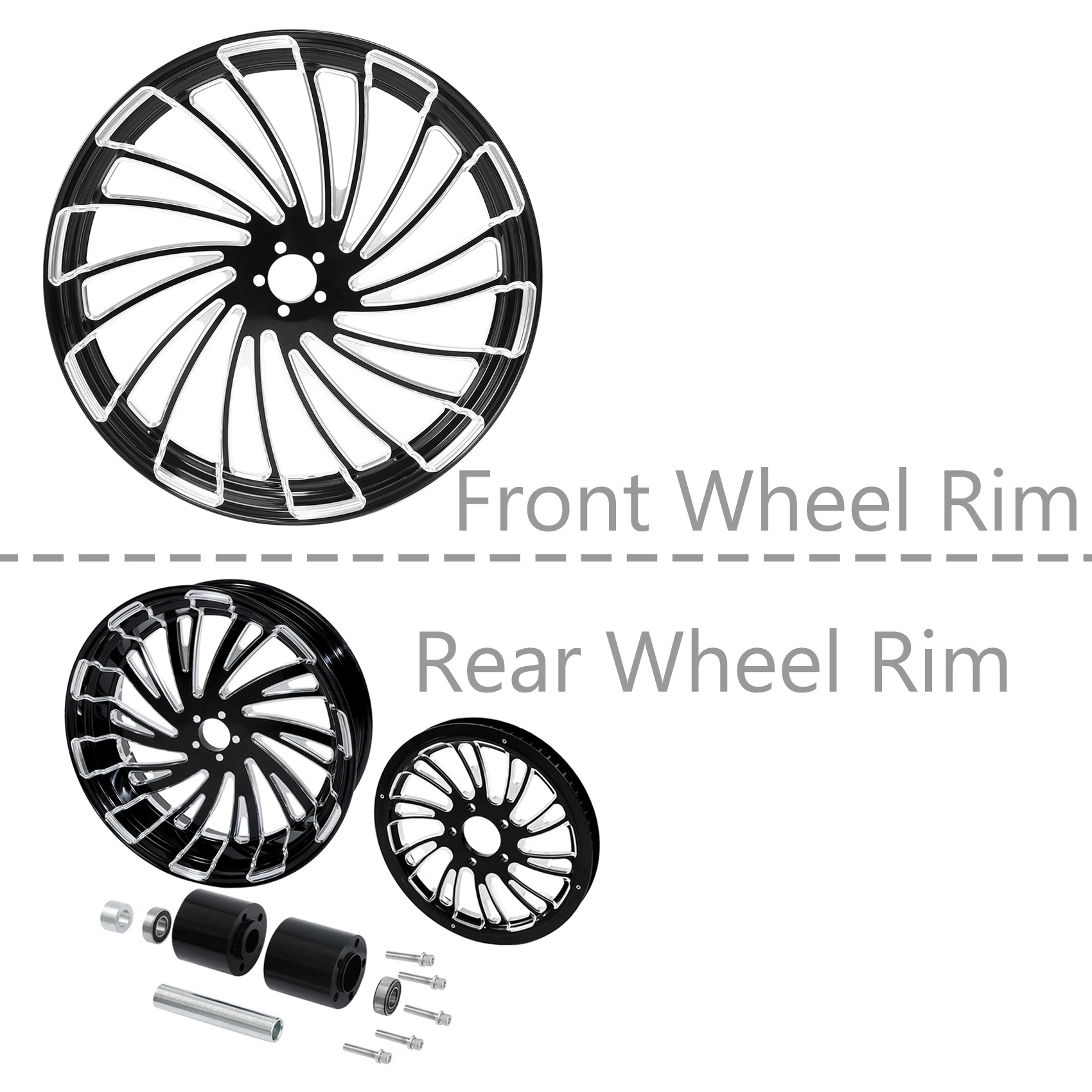 

Ступица обода переднего/заднего колеса, одинарный/двойной дисковый ременный шкив, подходит для Harley Road King Electra Street Glide 2008-2023