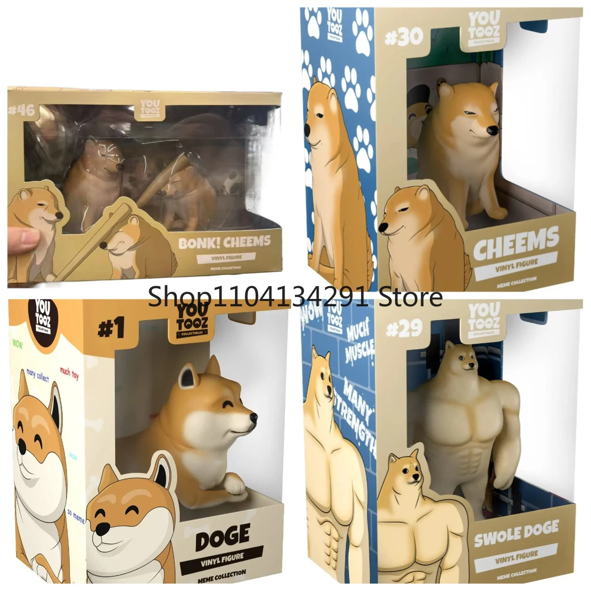 Оригинальная виниловая фигурка Youtooz Swole Doge, 5 дюймов, фигурка Buff Doge Meme, коллекционные украшения Youtooz Meme, настольная игрушка, подарки для детей