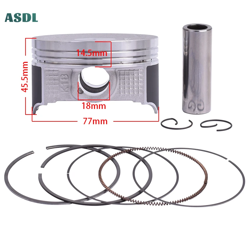 

Motorcycle 77mm Piston Rings Kit For Honda ADV 350 2ED 3ED 4ED X-ADV ADV350 AN ADV350AP FORZA 350 FORZA350 NSS350 NSS 350