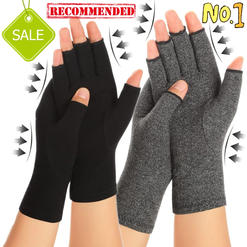 2/1Pair Compression Arthritis Gloves Wrist Support Joint Pain Relief Hand Brace Women Men Therapy Wristband Compression Gloves