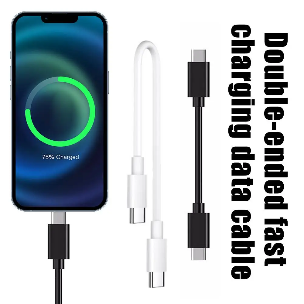 60W 3A Short USB C Cable Fast Charging USB Type C Cable Power Bank Data Cable For Samsung PD Cable J1G5