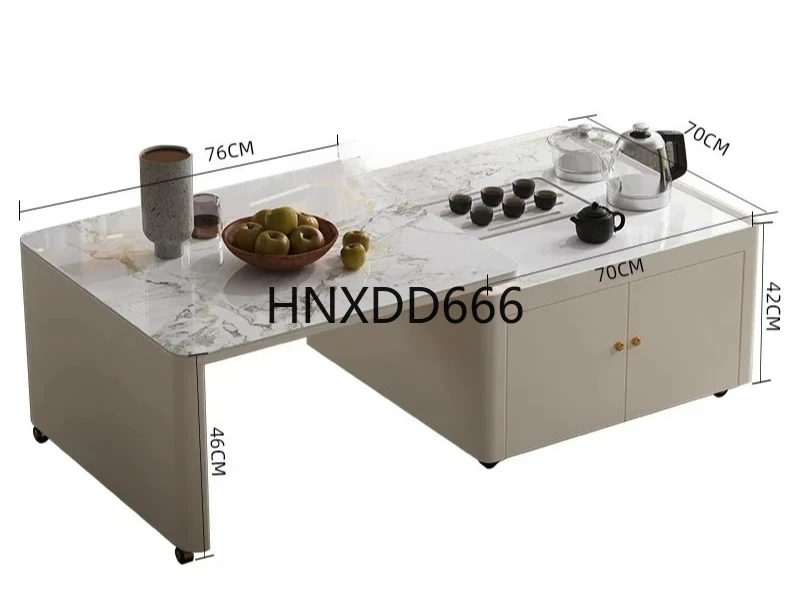 

Каменная тарелка, чайный столик для кунг-фу, чайный сервиз, современный простой домашний, гостиная, маленькая квартира, балкон, многофункциональный чайный столик