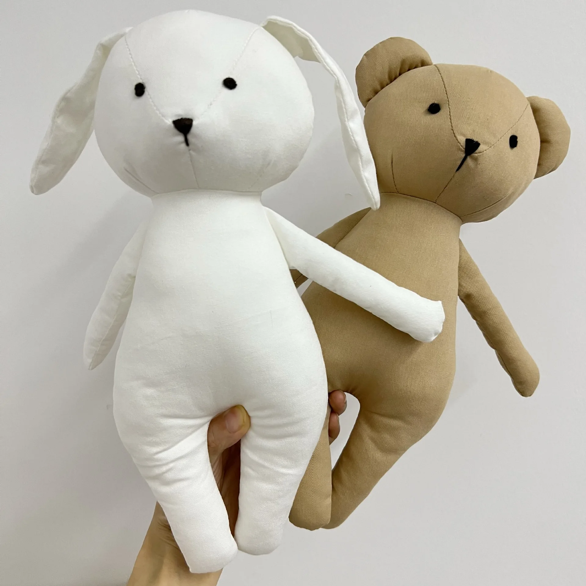 Nordic schattige cartoon pop kleine beer kleine konijn stoffen pop