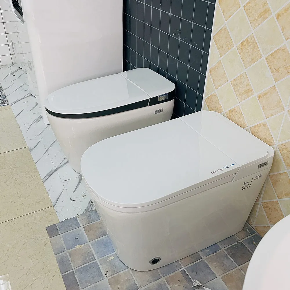 

Современный туалет для ванной комнаты, автоматические интеллектуальные туалеты, S-образная ловушка для воды, биде, сантехника, полностью автоматический умный туалет