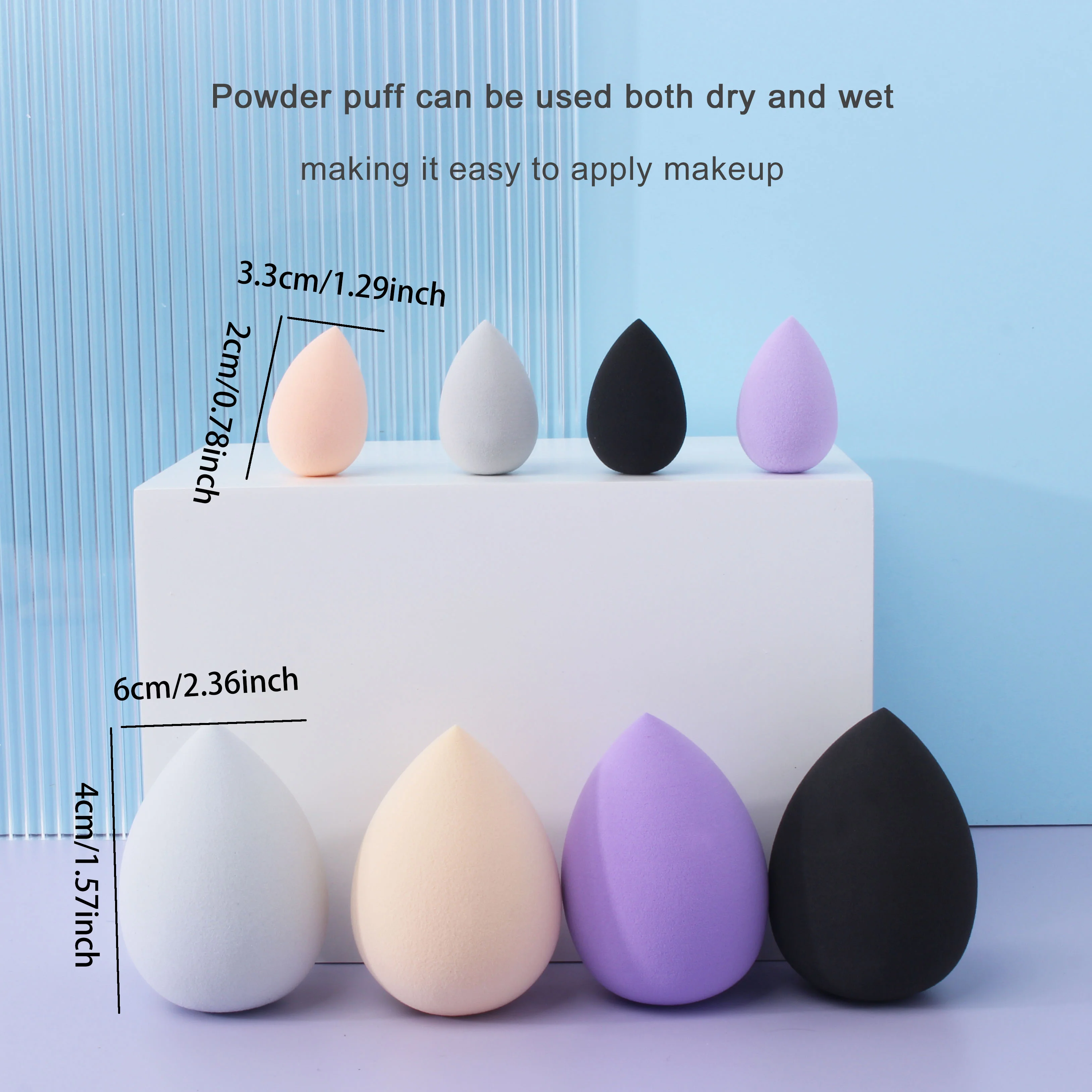 Make-Up Spons Beauty Ei Super Grote Zachte Make-Up Ei Mini Make-Up Ei Foundation Make-Up Spons Poeder Puff Wasbare Make-Up Tool