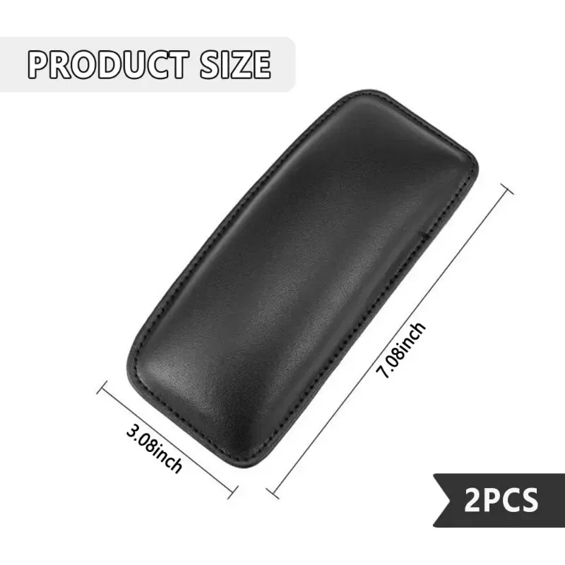 1Pc Universal Soft Leather Car Knee Cushion Leg Support Pad Center Console Door Armrest Interior Accessory