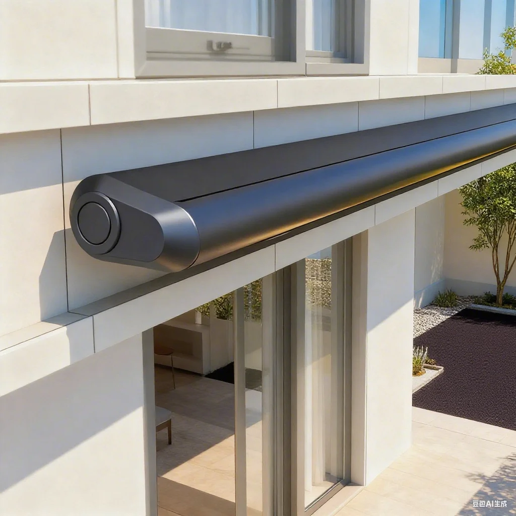 Electric Remote Control Automatic Aluminum Alloy Retractable Folding Awning Fully Enclosed Design for Villa Balcony Patio