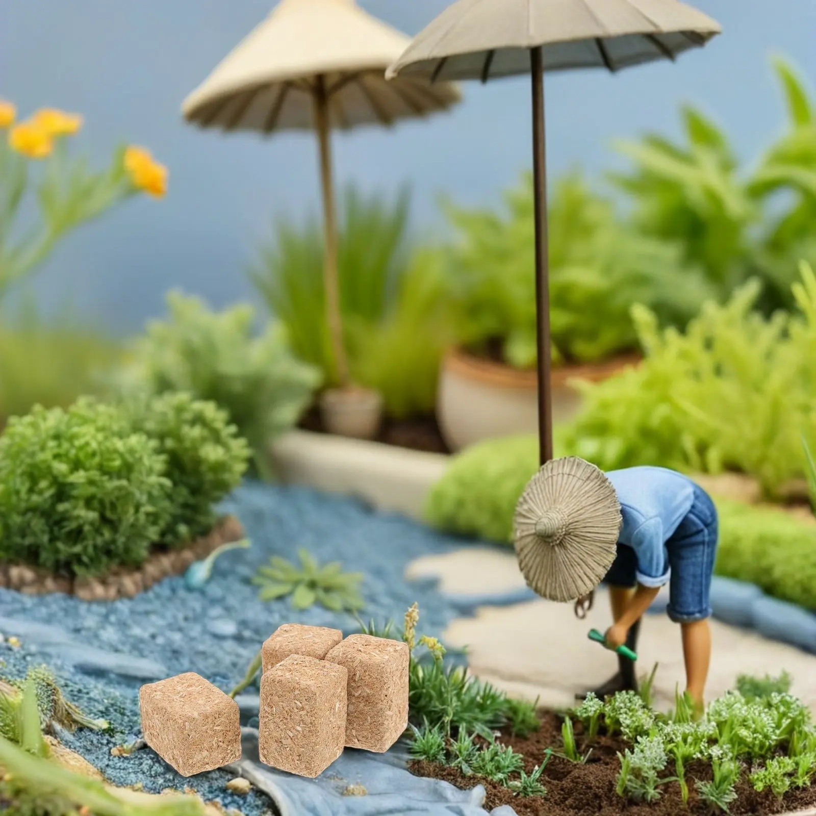 

4 набора миниатюрных легких искусственных сеновальных тюков для декора фермы в кукольном домике, поделок, проектов и декораций для деревенских вечеринок