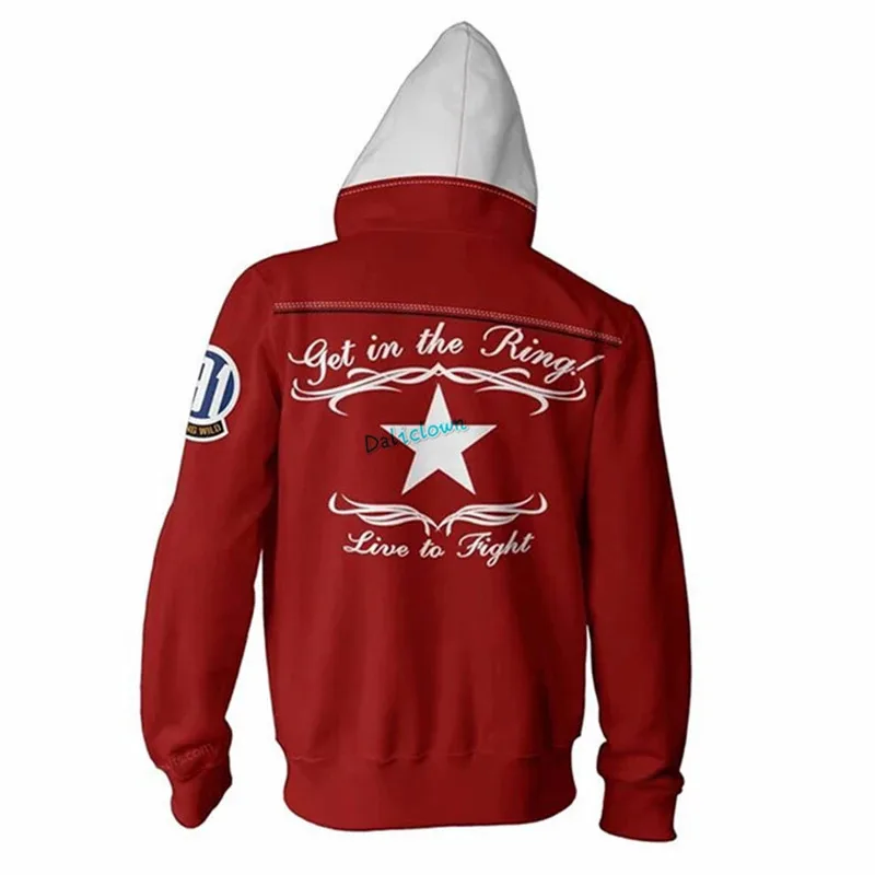 CyAnime Game Hoodie Sweatshirt 3D Printing Kyo Kusanagi Terry Bogard Cosplay Costume Women Men Couple Hooded Jacket Top Clothing