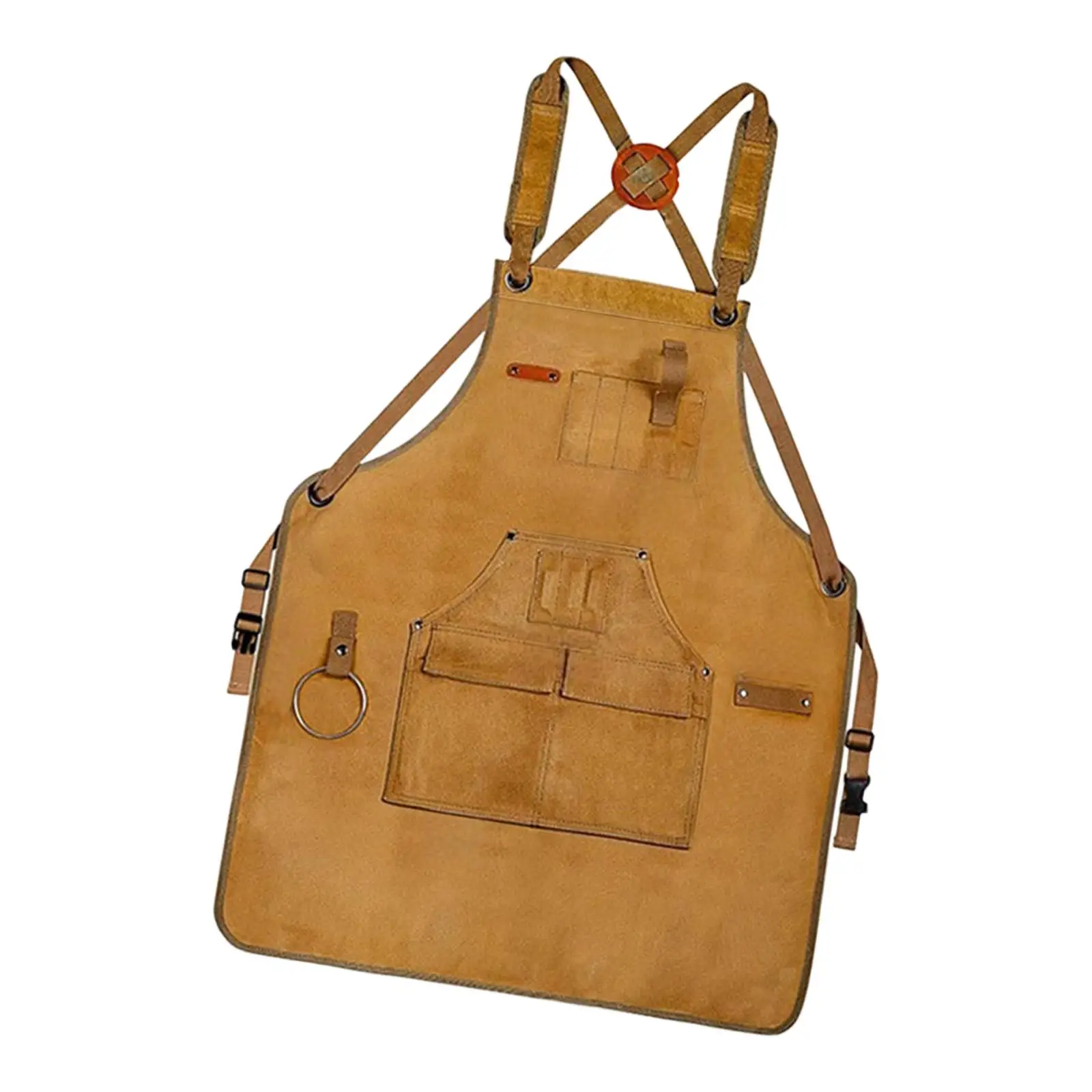 Canvas Apron Apron DIY Enthusiasts Protection Soft Gifts Metalworking Dad Men with Pockets Work Aprons
