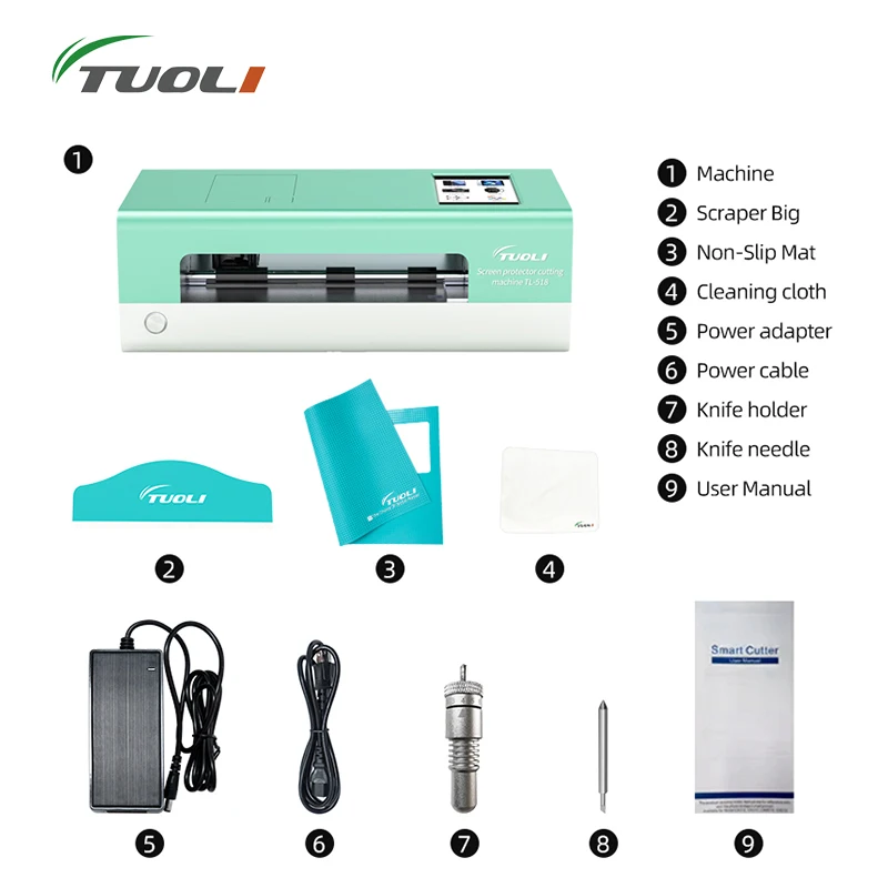 

TUOLI TL518 Phone Tablet Hydrogel Film Screen Protector Mobile Screen Machines Hidrogel Cutting Machine For Any Size