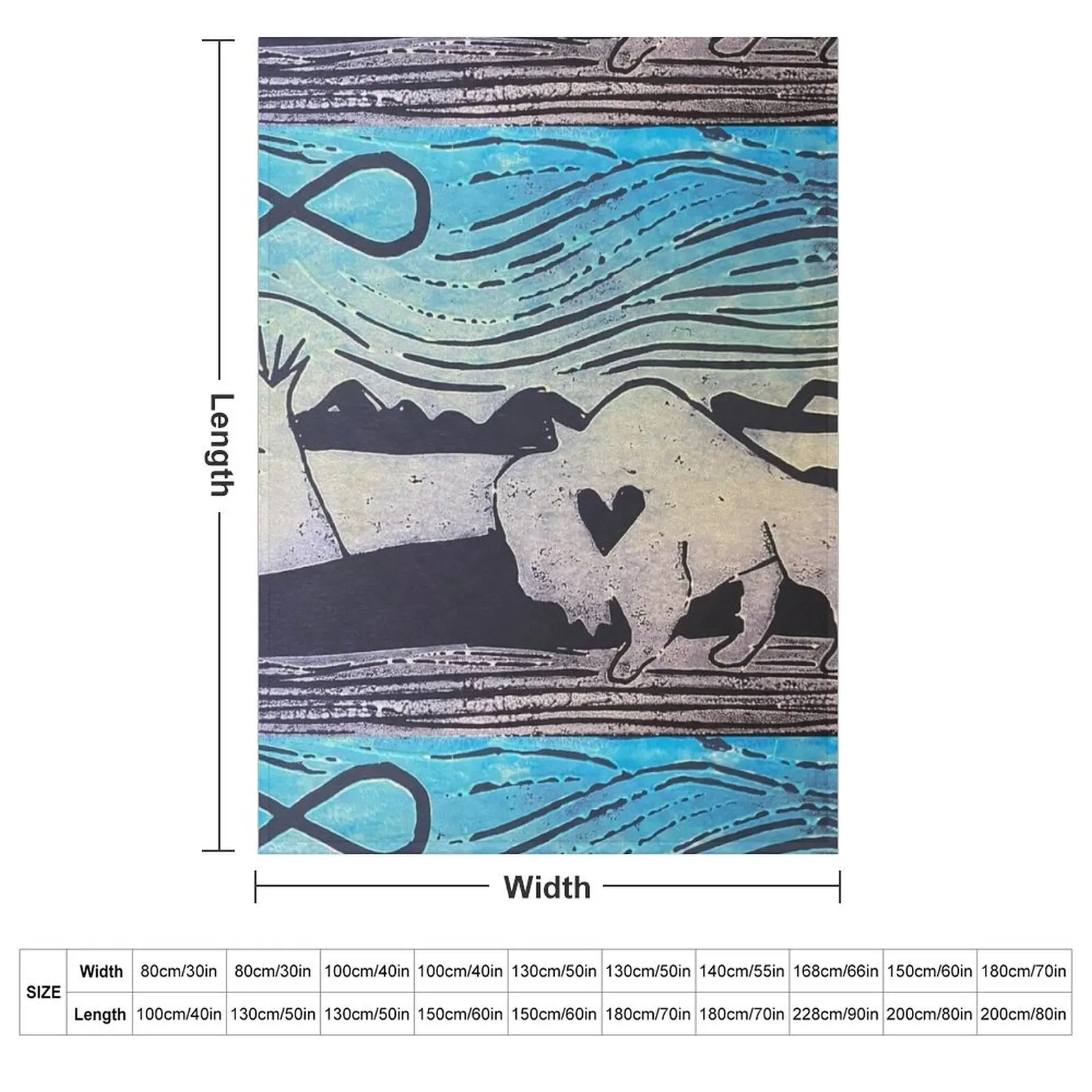 Education is the New Buffalo on Black Throw Blanket Heavy decorative Custom Beautifuls Luxury Brand Multi-Purpose Blankets