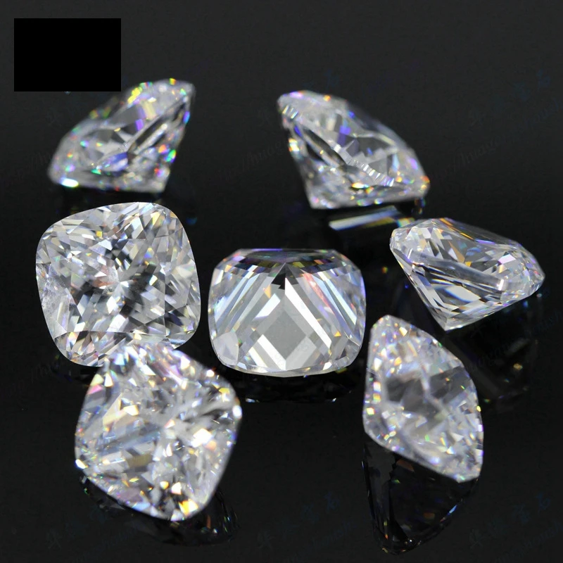 AAAA+ Atemberaubender weißer Saphir, schillernder Edelstein, quadratischer Schliff, für Schmuckherstellung/Sammlung/Fassung, Ringanhänger, DIY-Charms, Stein – Detail 5