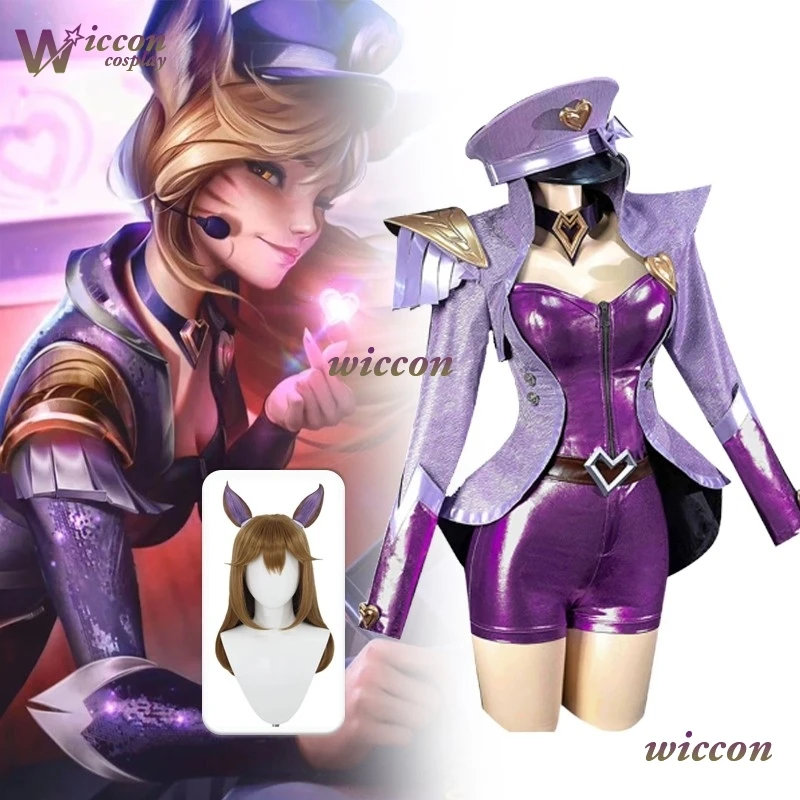 

Uha Ahri Idol Singer Cosplay Costume Anime Character Roleplay Outfit Uniform Game For Women Role Play Outfit Halloween Party