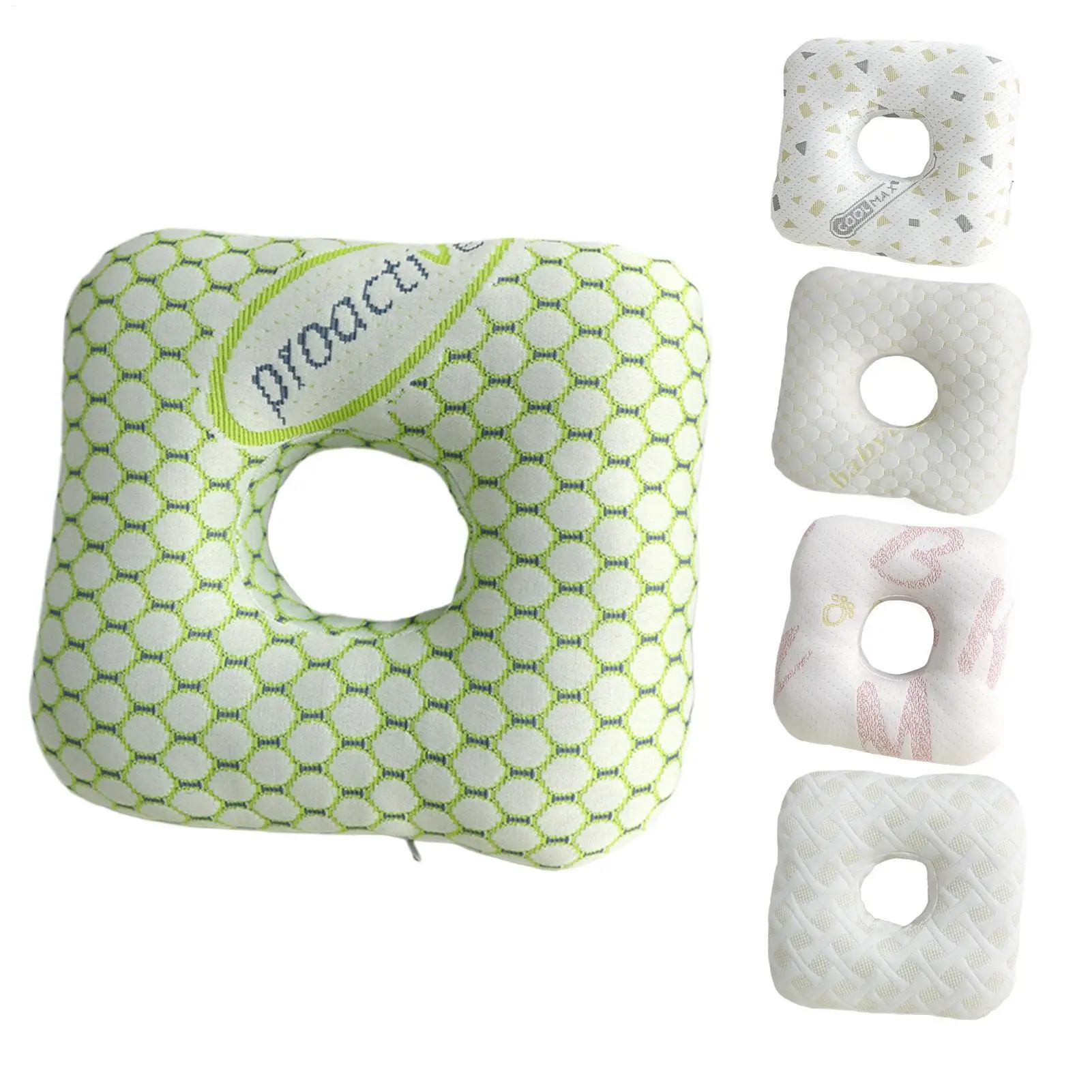 Almohada para Piercing en la oreja, alivio del dolor en la oreja para personas mayores, almohadas de Donut, Protector de almohada, soporte para la cabeza y el cuello, cojín para dormir