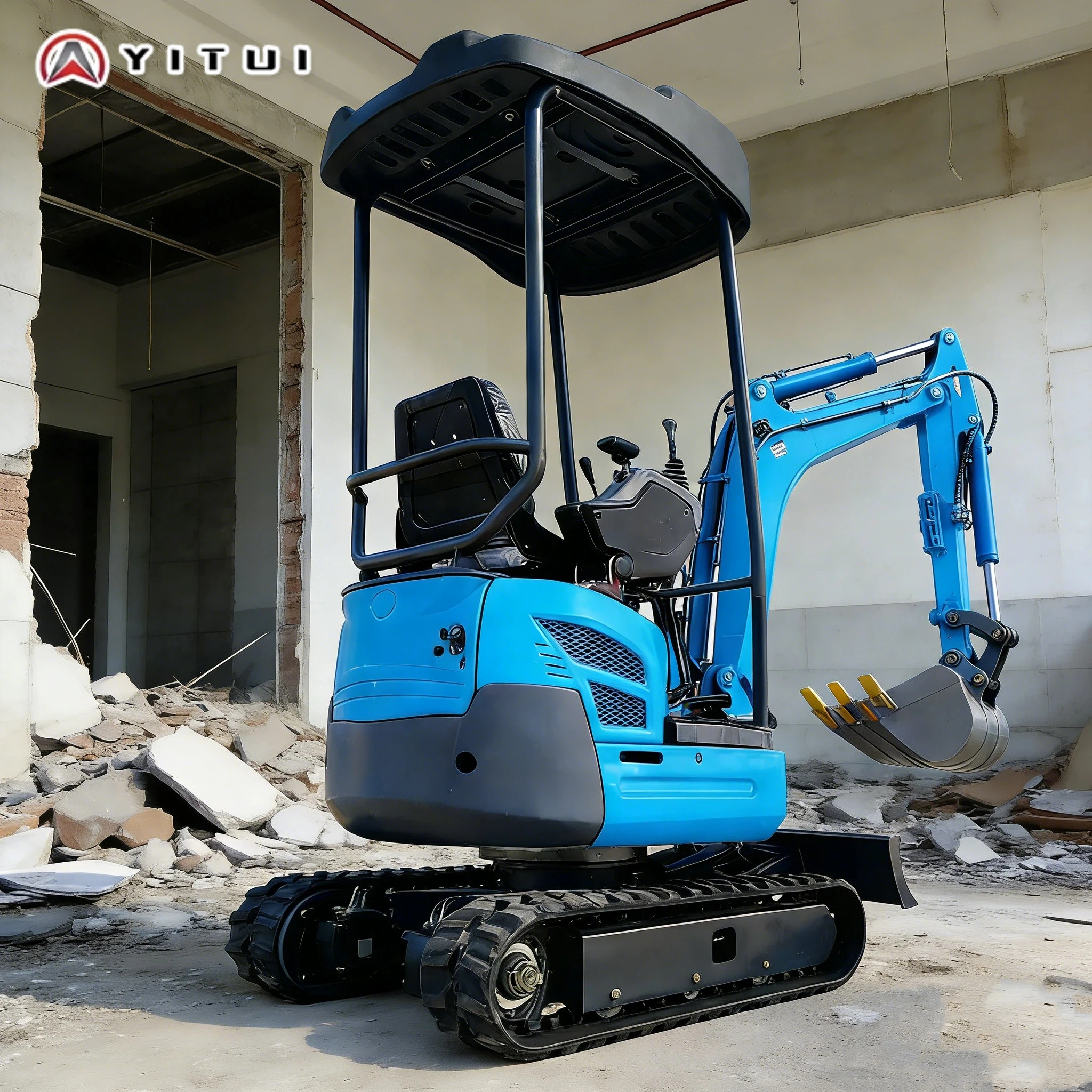 

2026 New 2.0 Ton Mini Excavator Crawler Type Small Digging Machine For Home Use & Commercial Construction Customized
