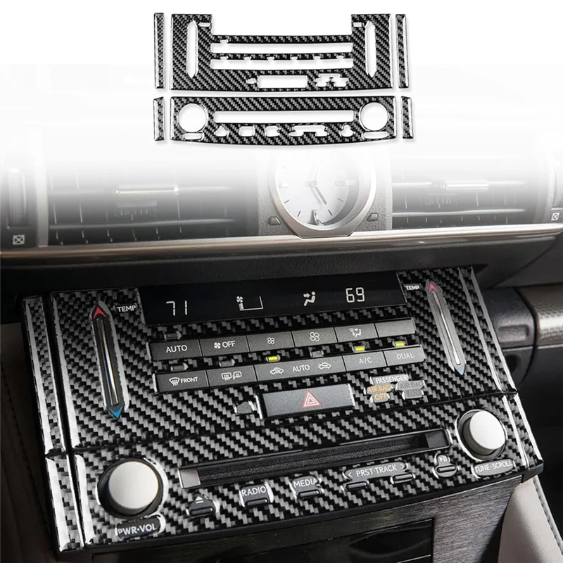 

Center Console CD Panel Sticker Trim Accessories For Lexus RC RC300 RC350 RC200T 2015-2020 Carbon Fiber