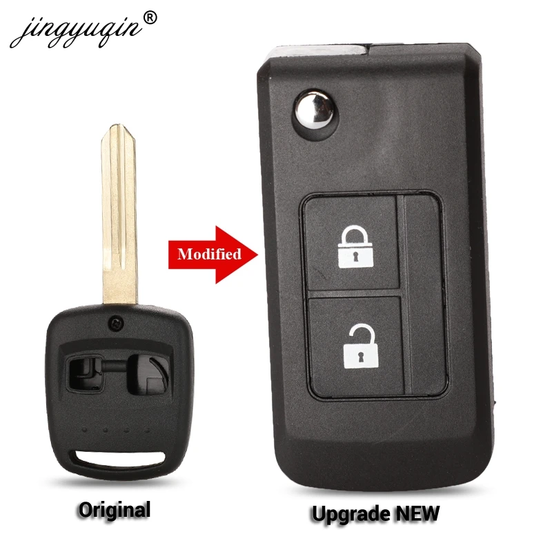 jingyuqin Upgrade 2 Buttons Remote Key Shell Fob fit for Subaru Forester Legacy Impreza Outback Replacement Case