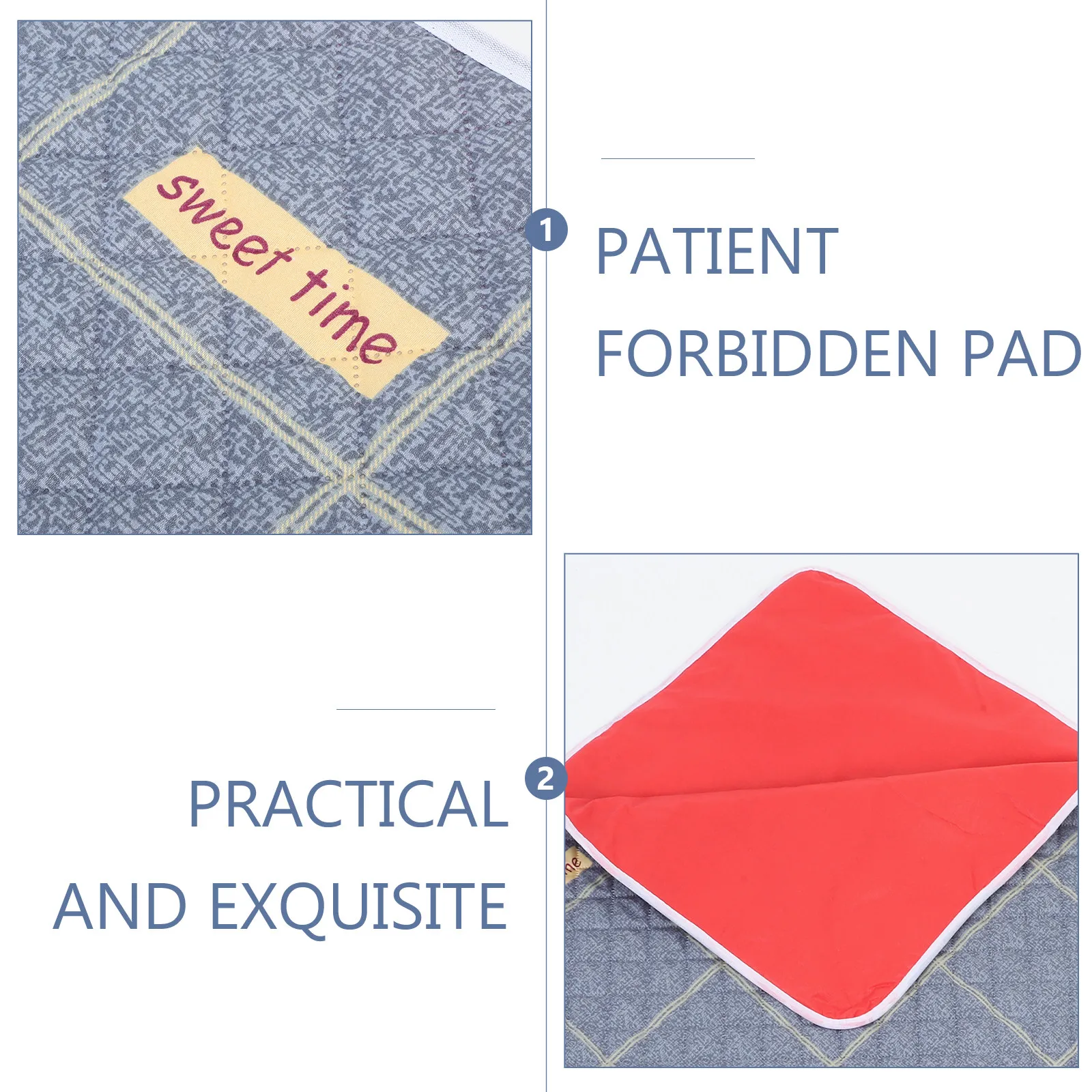 Incontinence Bed Pad Washable for Adults Elderly Hospital Home Use Reusable Cotton Pee Pad for Bed Wetting Menstruation