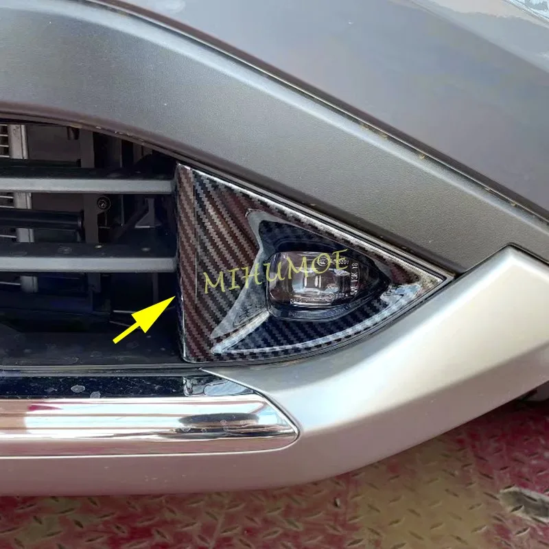 

Carbon Fiber Front Fog Light Cover Trims For Nissan Rogue 2021 2022 2023 X-Trail XTrail T33 2023 2024 2025