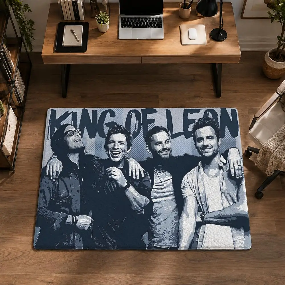 K-Kings Of Leon'S Album Art Floor Mat Flannel Non-Slip Washable Soft Rug For Bathroom Kitchen Bedroom Living Room Home Decor