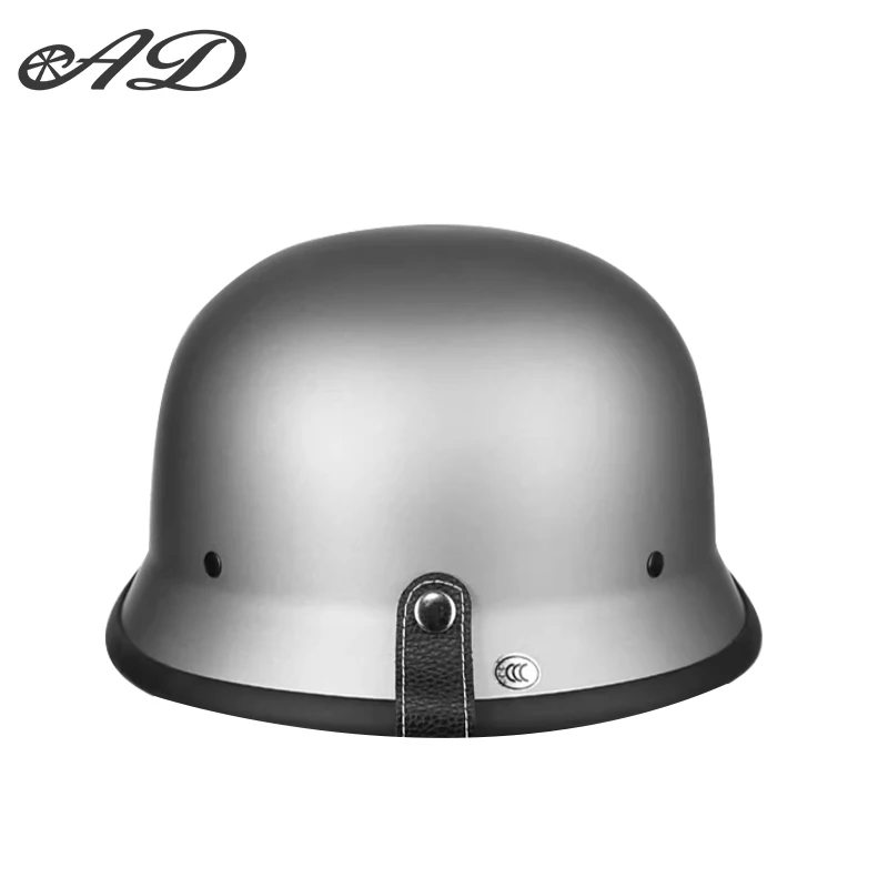 AD new motorcycle helmet retro half helmet four seasons general German soldier helmet motorcycle scoop helmet