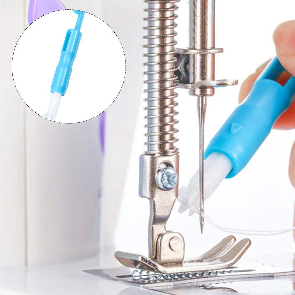

Effortless Stitch Insertion Tool Automatic Threader for Sewing Machines Simplified Needle Threading White Blue