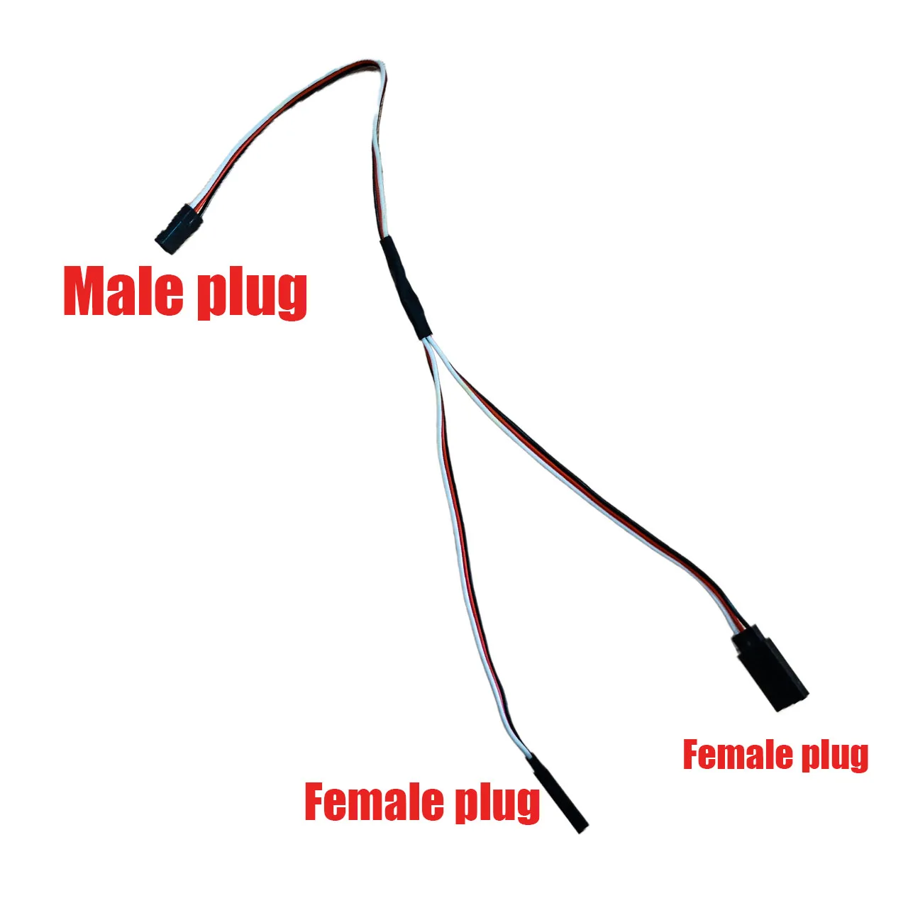 5pcs 300/500mm RC Servo Y Extension Cord Cable Lead Wire For RC Servo JR Futaba RC Airplane Helicopter Car DIY