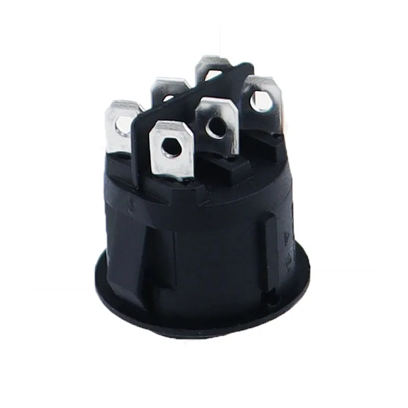 New Rise1PC KCD1 23mm Diameter Round Rocker Switches 6 PIN ON-OFF-ON 3 Position Rocker Switch 10A 125VAC