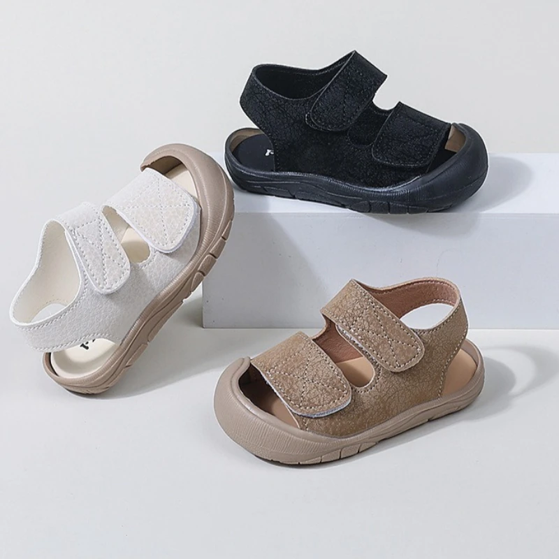 

Summer Baby Walking Sports Shoe2026 New Korean Version Child Soft Single Sandals Casual Baby Anti Slip Home Floor Walking Shoe