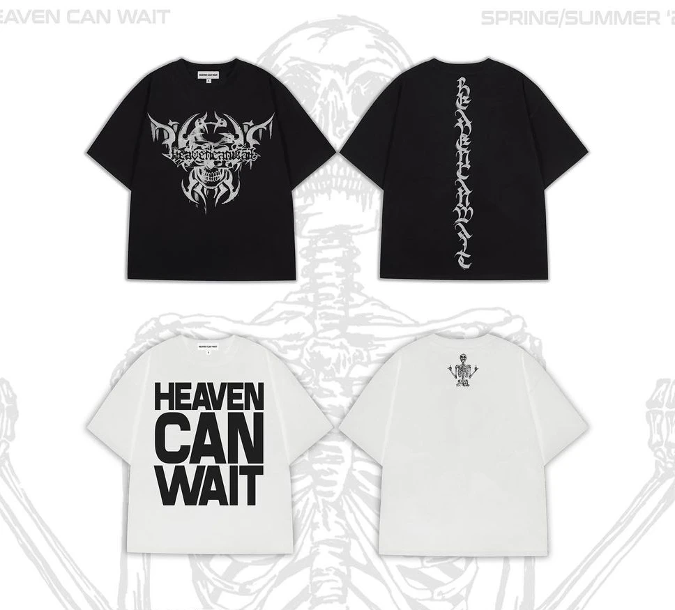 

Ins Best sell skull letter Print graphic t shirts new y2k tops high quality cotton korean harajuku oversized vintage t-shirt
