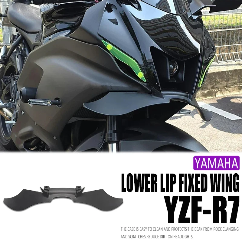 For Yamaha YZF R7 YZFR7 New Motorcycles Accessories Lower Wing Cover Protector Aerodynamic Winglets Pneumatic Front Fairing Wing