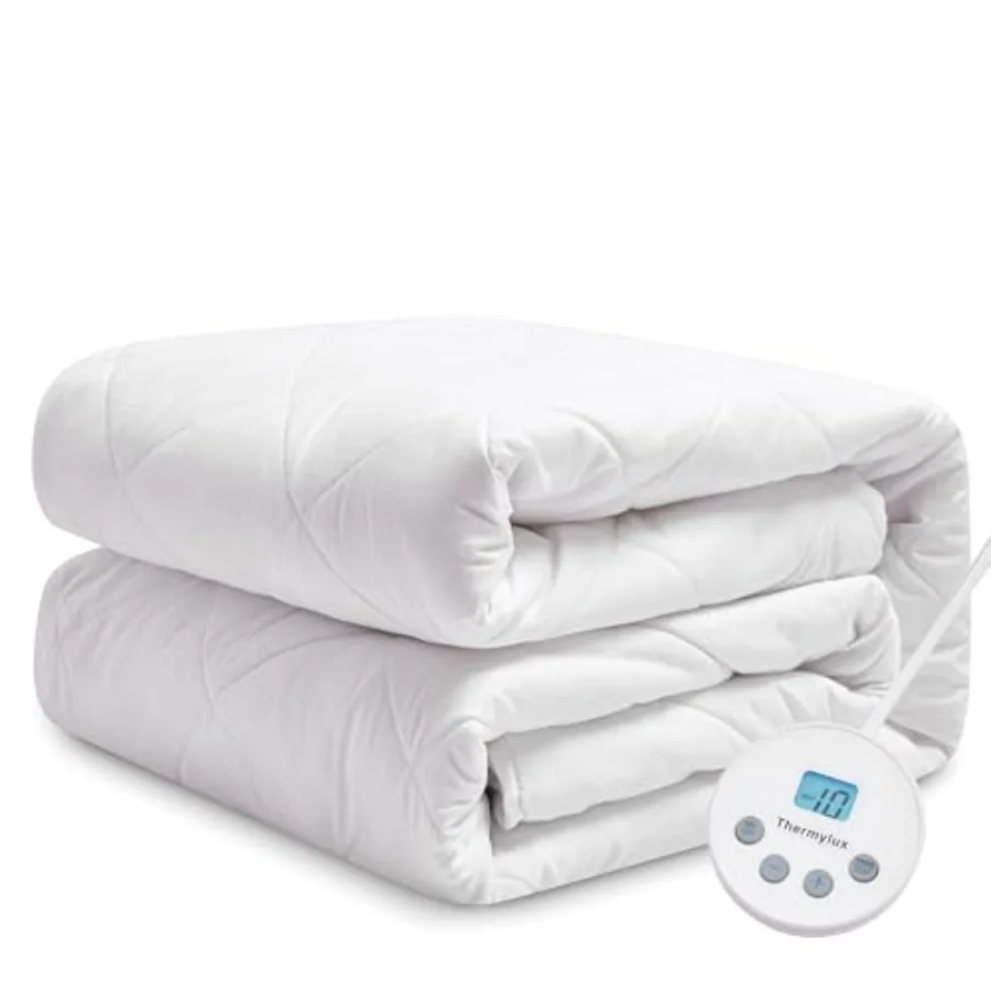 

Electric Mattress Pad Size 10 Heat Settings with 12 Hour Auto Off, Deep Pocket Fits up to 15", Microfiber Bed Warmer, ETL Certi