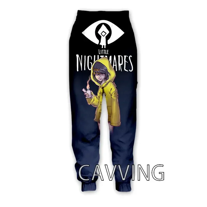 Little Nightmares 3D impresso moletom, calça esportiva casual, moletom reto, calças de jogging, nova moda