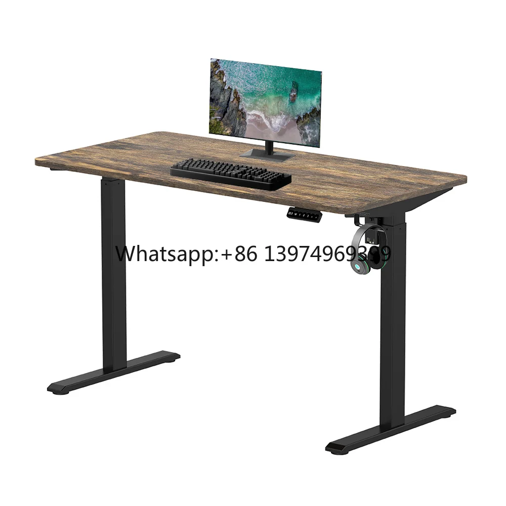 E-commerce Version Tables Included Single Motor Electric Height Adjustable Tables Sit Stand Desk Frame