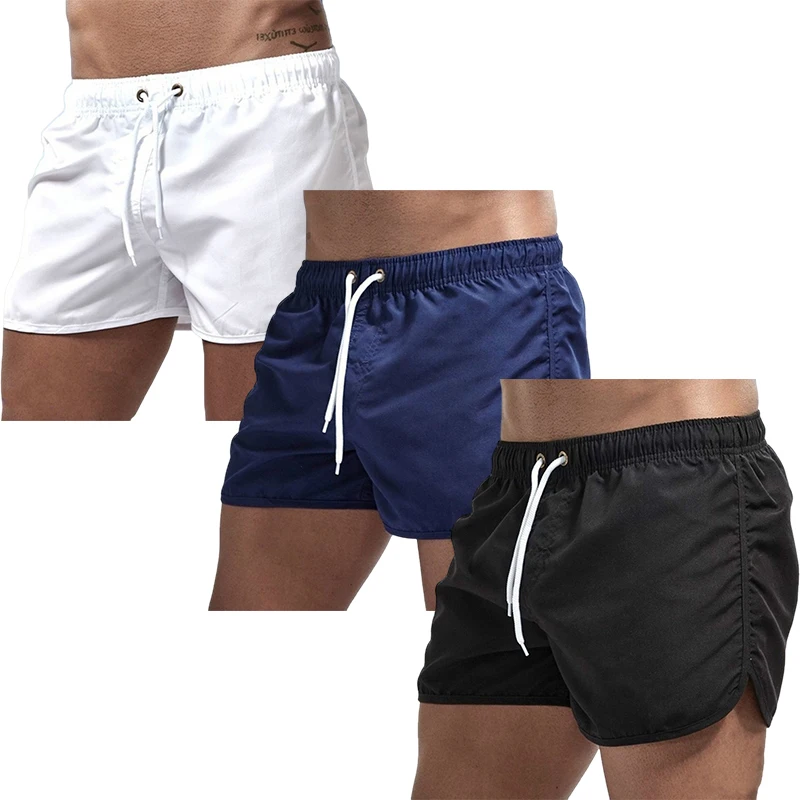 3 Pack Men's Beach Shorts Summer Casual Fashion Board Shorts for Man Running Cycling Fitness Shorts Gym Athletic Short Pants