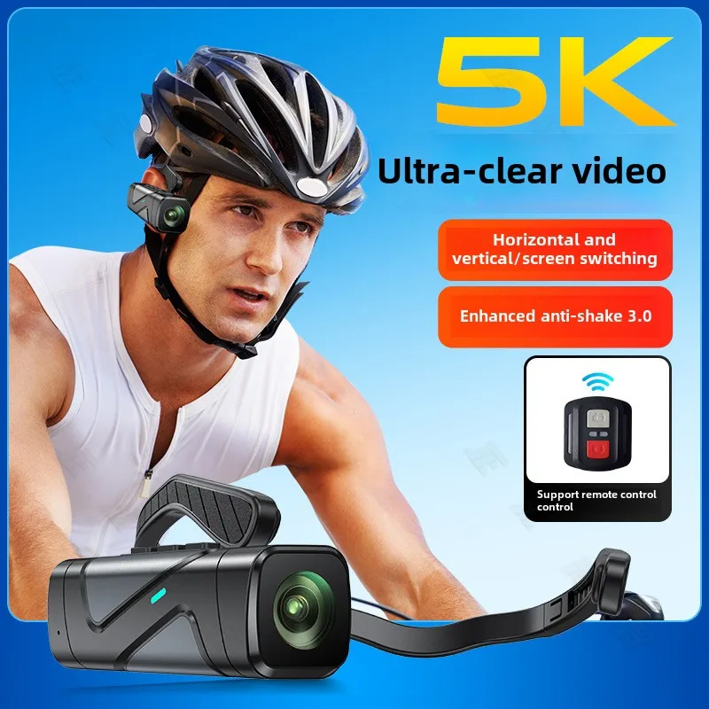 New Head-mounted Camera Action Camera 5K Anti-shake Video Shooting Travel Sports Recorder Riding Record