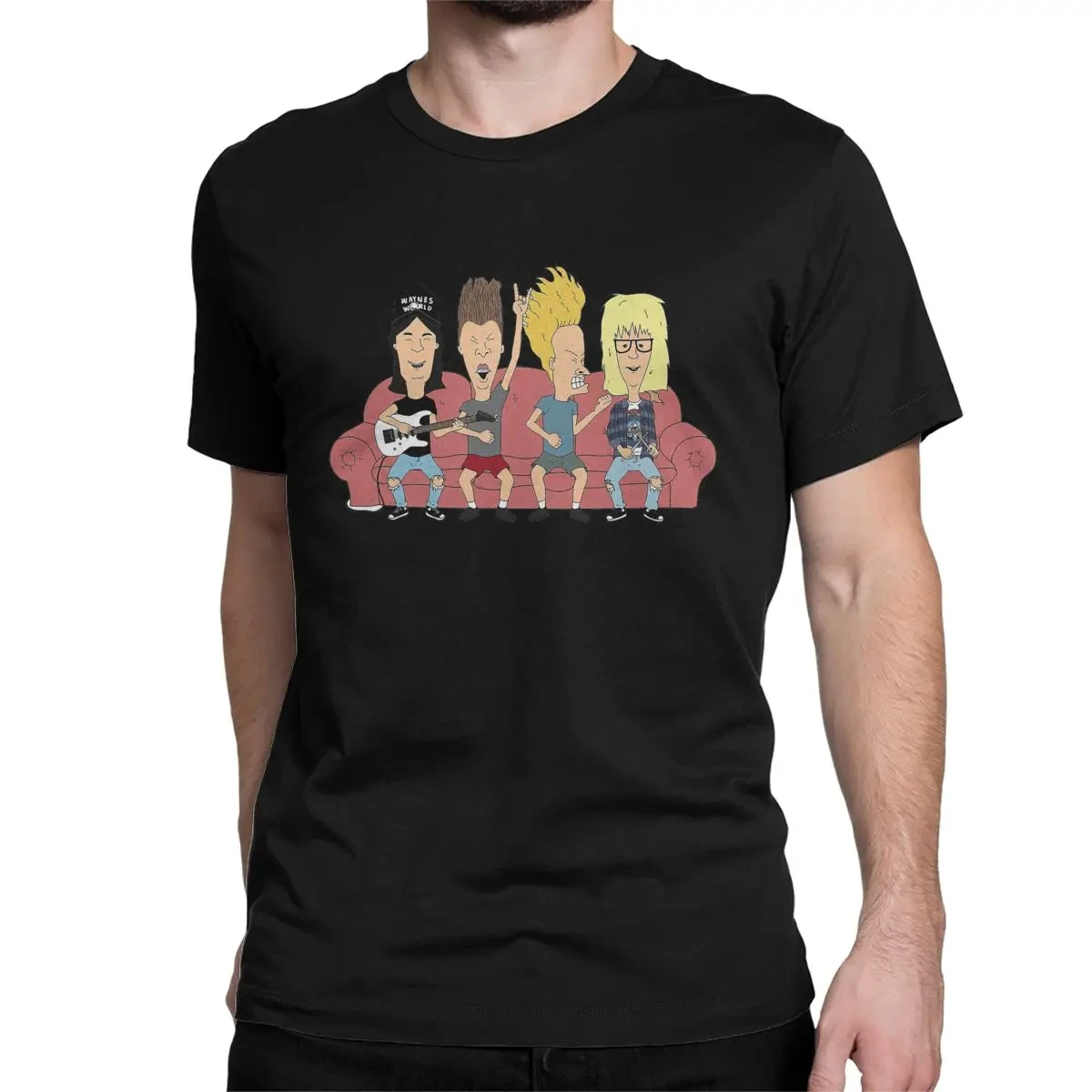 Men Women T-Shirt Party On Butthead Beavis And Butthead Cotton Tee Shirt Short Sleeve T Shirt Round Collar Clothing New Arrival