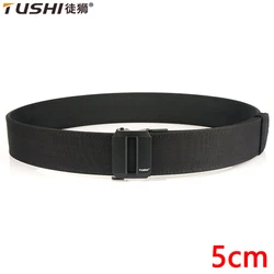 TUSHI 5cm Army Tactical Belt Quick Release Military Airsoft Training Molle Belt Outdoor Shooting Hiking Hunting Sports Belt