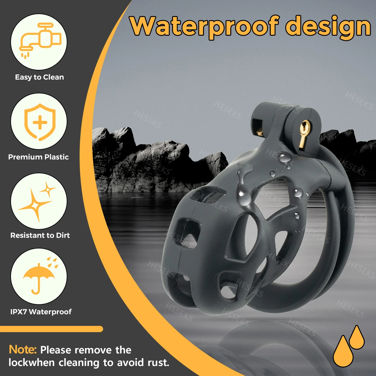 HESEKS ذكر العفة قفص الجنس لعب سيسي Femboy المبتدئين شقة العفة قفص حزام قفص القضيب رجل قفل حلقات القضيب الرجال السلع الكبار #3