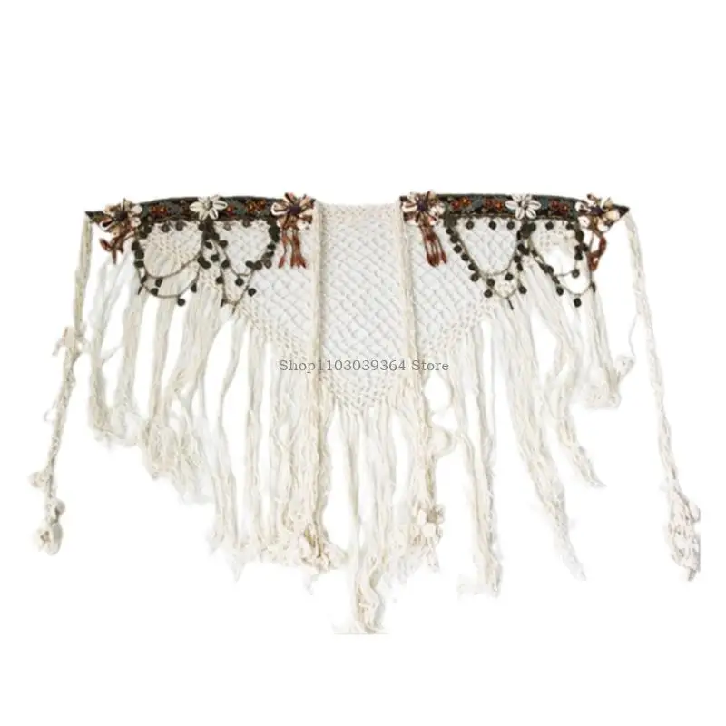 

Fringe Belly Dance Hip Scarf Tribal Belly Dance Scarf Long Tassels Bellydance Hip Scarf Skirt for Women Dancing Party