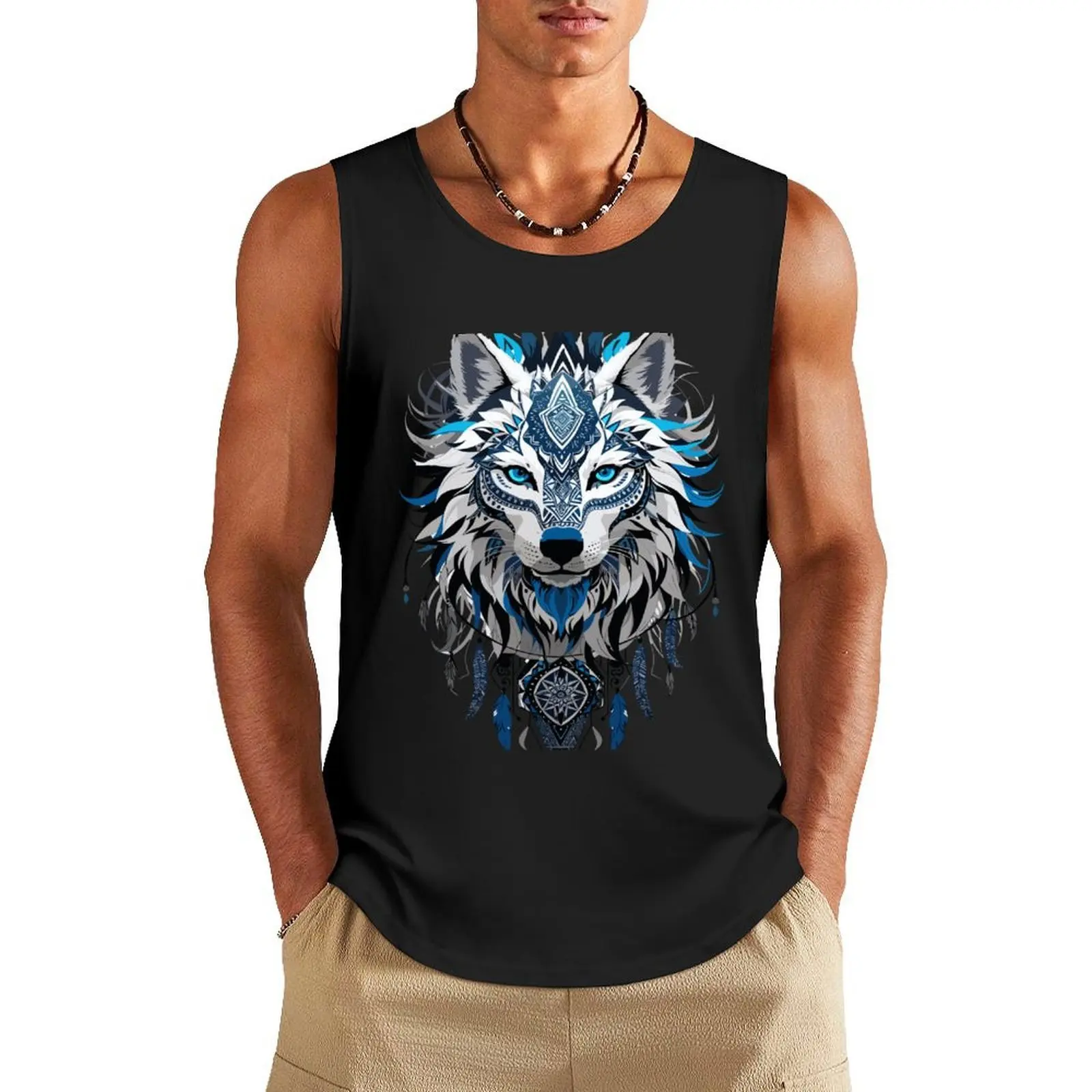 

Apache fox Tank Top men clothings mens gym clothes bodybuilding men fitness