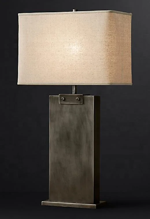 Vintage Table Lamp Reading Lighting Modern Led Hotel Desk Lamp Rectangular Column Table Lamp TL1004/1