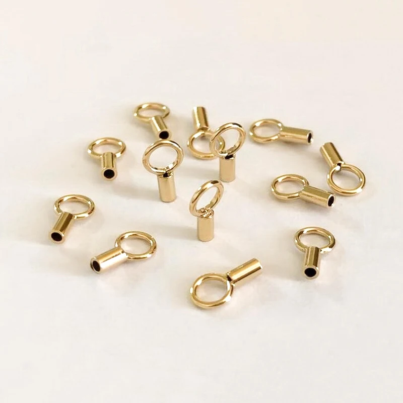 14K Gold Filled Crimp End Caps | Crimp Caps | Gold Filled Crimp End Caps | Wholesale Supplies for Jewelry Making Handmde