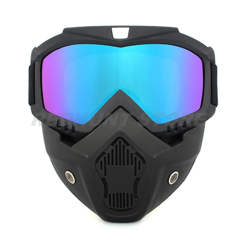 DulImaging-Lunettes de protection anti-buée et anti-vent, masque UV, masque réglable, poignées amovibles, CS, Paintball