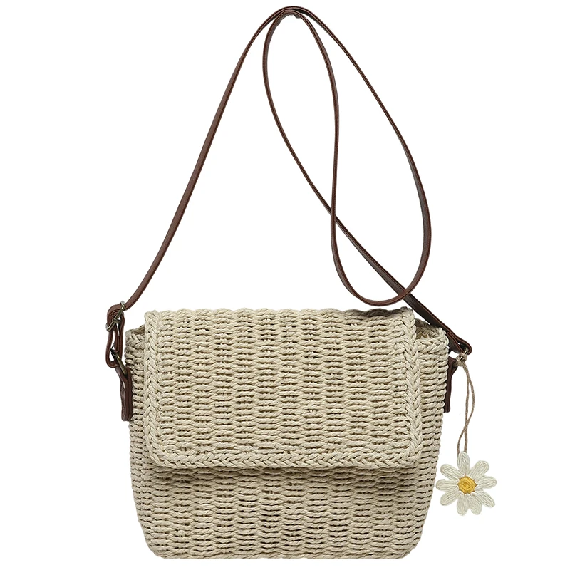 

Повседневная женская соломенная сумка через плечо, высококачественные женские сумки, сумки-кроссбоди для женщин, модная женская плетеная пляжная сумка-мессенджер