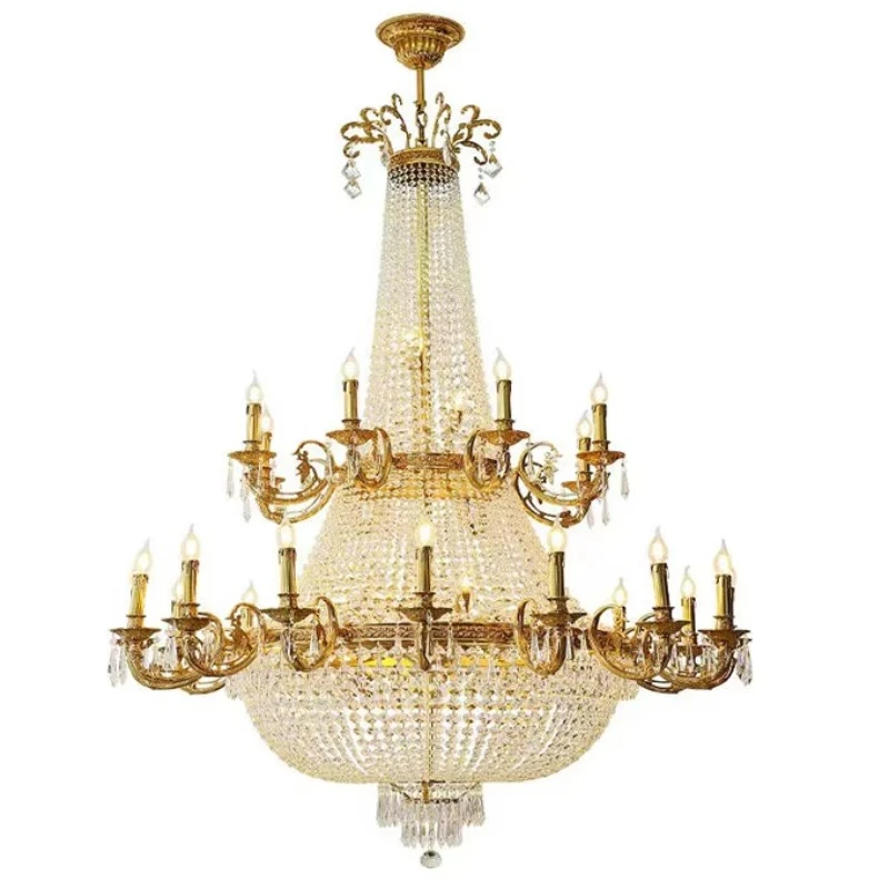 Luxury Big Gold Crystal Chandelier New Design Luxury Chandelier