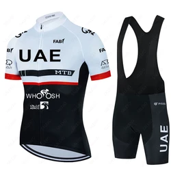 2023 New Uae Team Cycling Jersey Set Mens Summer Short Sleeve MTB Maillot Ropa Ciclismo Bicycle Wear Breathable Cycling Clothing